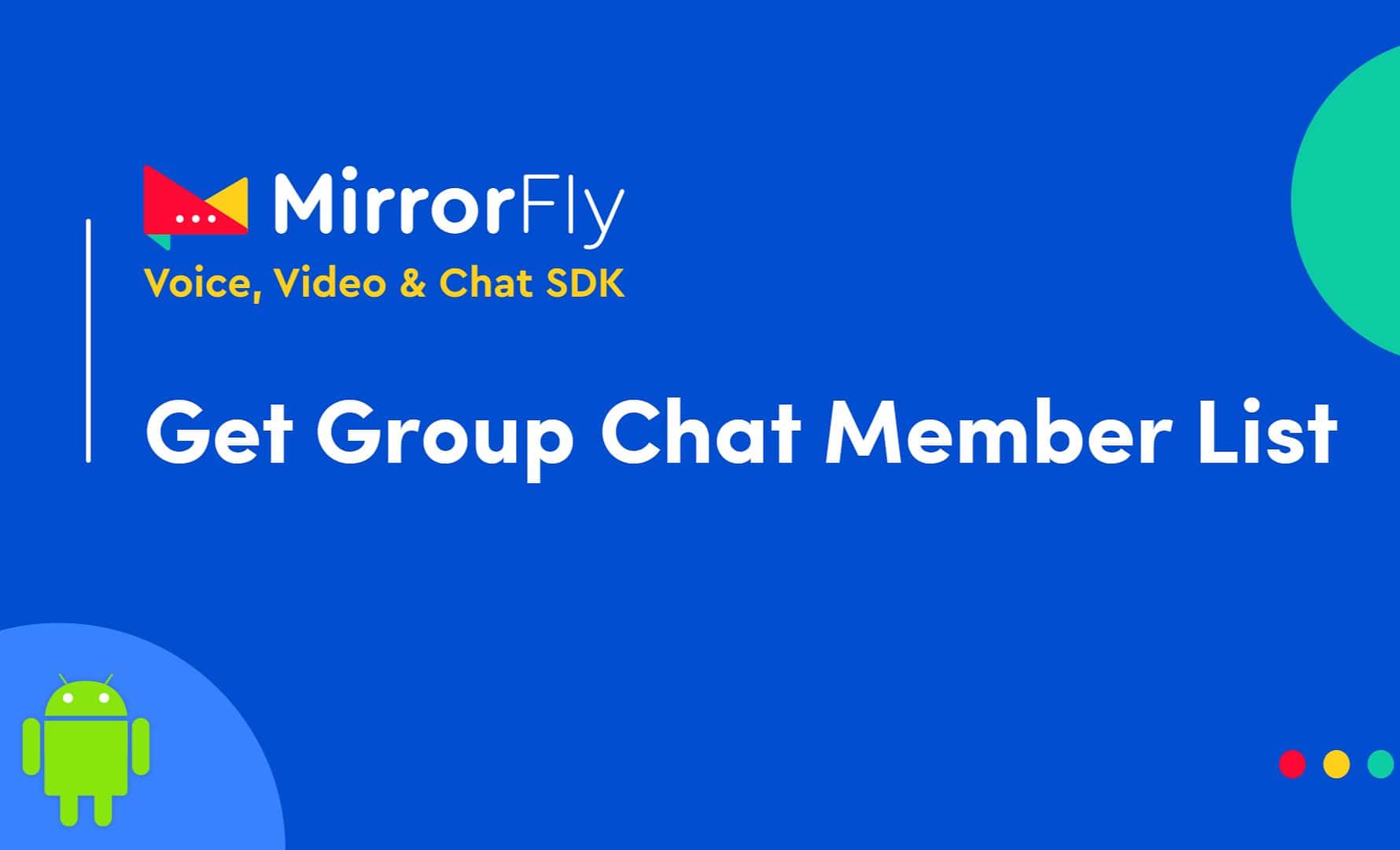 Android Chat App | Setup Group Members with SDK